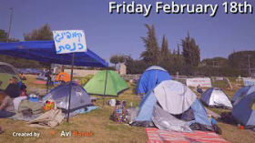 Israeli freedom camp violent eviction by emy