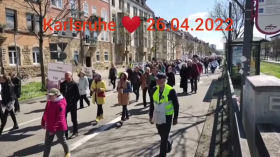 16.04.2022 ❤️ Wahnsinn ❤️ was heute in Karlsruhe los ist ❤️ für Frieden und Selbstbestimmung ❤️ by emy