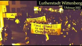 Lutherstadt Wittenberg  07.02.22  Wieder Tausende auf der Straße-Freiheit und Souveränität � by emy