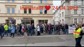 Wahnsinn ❤️ was jetzt in Ingolstadt los ist ❤️ für Frieden und Selbstbestimmung ❤️ 24.04.2022 by emy