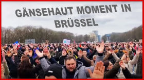 Gänsehaut-Moment aus Brüssel | Corona Demo 23.01.2022 by emy