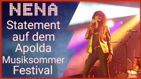 Nena mit erneuten Statement auf Konzert in Apolda Musiksommer 11.09.2021 by emy